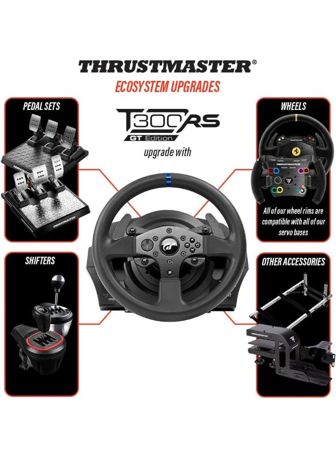 THRUSTMASTER T300RS GT, Racing Wheel and 3 Pedals, PS4 and PC, REALSIMULATOR Force Feedback, Brushless Motor, Dual-Belt System, Magnetic Technology, Interchangeable Wheel, works with PS5 Games - Image 5