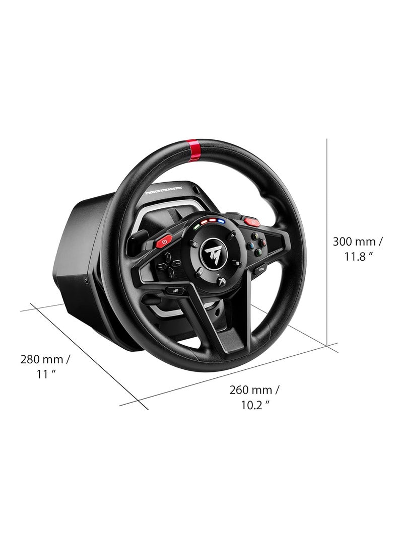 THRUSTMASTER - Thrustmaster T128, Force Feedback Racing Wheel with Magnetic Pedals, Xbox Series X|S, Xbox One, PC - Image 1