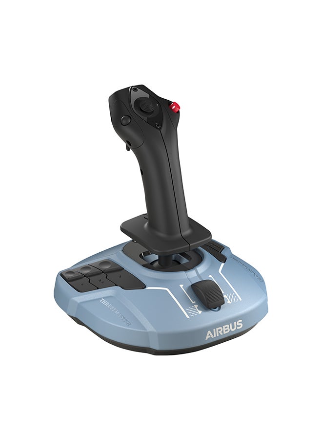 THRUSTMASTER TCA Sidestick Airbus Edition - Ergonomic Flight Stick with 12 Remappable Buttons and Thrust Reverser for PC - Image 1