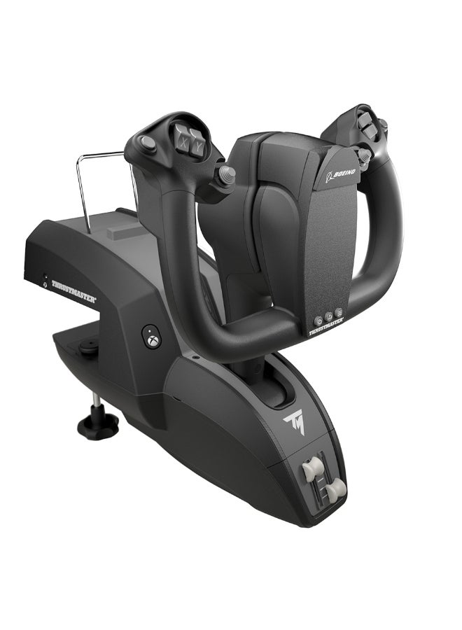 ثروستماستر - Thrustmaster TCA Yoke Pack Boeing Edition, Pendular Yoke and Throttle Quadrant System, Officially-Licensed Boeing Replicas, 100% Metal Frame, Autopilot Feature, Xbox and PC - Image 1