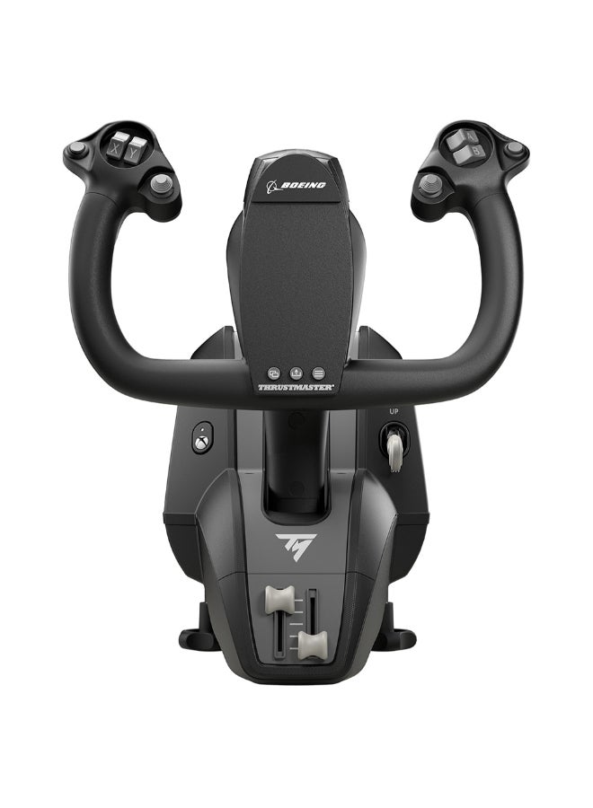 ثروستماستر - Thrustmaster TCA Yoke Pack Boeing Edition, Pendular Yoke and Throttle Quadrant System, Officially-Licensed Boeing Replicas, 100% Metal Frame, Autopilot Feature, Xbox and PC - Image 1