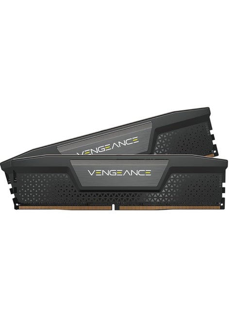 ذاكرة الوصول العشوائي Vengeance DDR5 سعة 16 جيجابايت (2x8 جيجابايت) 5200 ميجا هرتز CL40 Intel XMP iCUE متوافقة مع ذاكرة الكمبيوتر - أسود (CMK16GX5M2B5200C40)