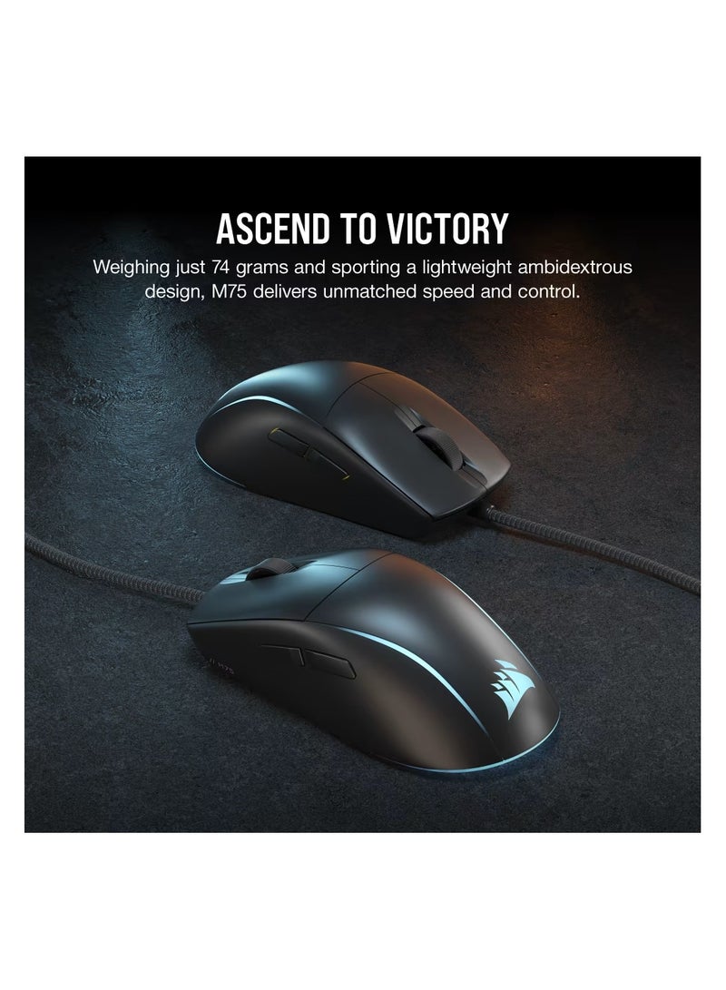 CORSAIR M75 Lightweight RGB Gaming Mouse (AP) - Image 3