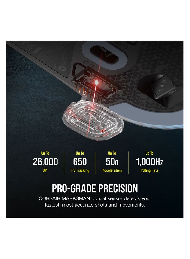 CORSAIR M75 Wireless Lightweight RGB Gaming Mouse, Black (AP)  - Image 2