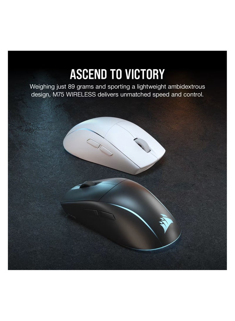 CORSAIR M75 Wireless Lightweight RGB Gaming Mouse, Black (AP)  - Image 3