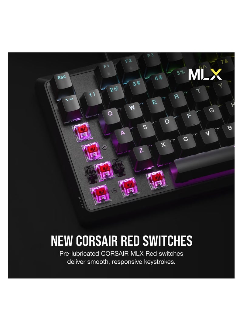 CORSAIR - K70 Core RGB Mechanical Gaming Keyboard — Black - Image 1