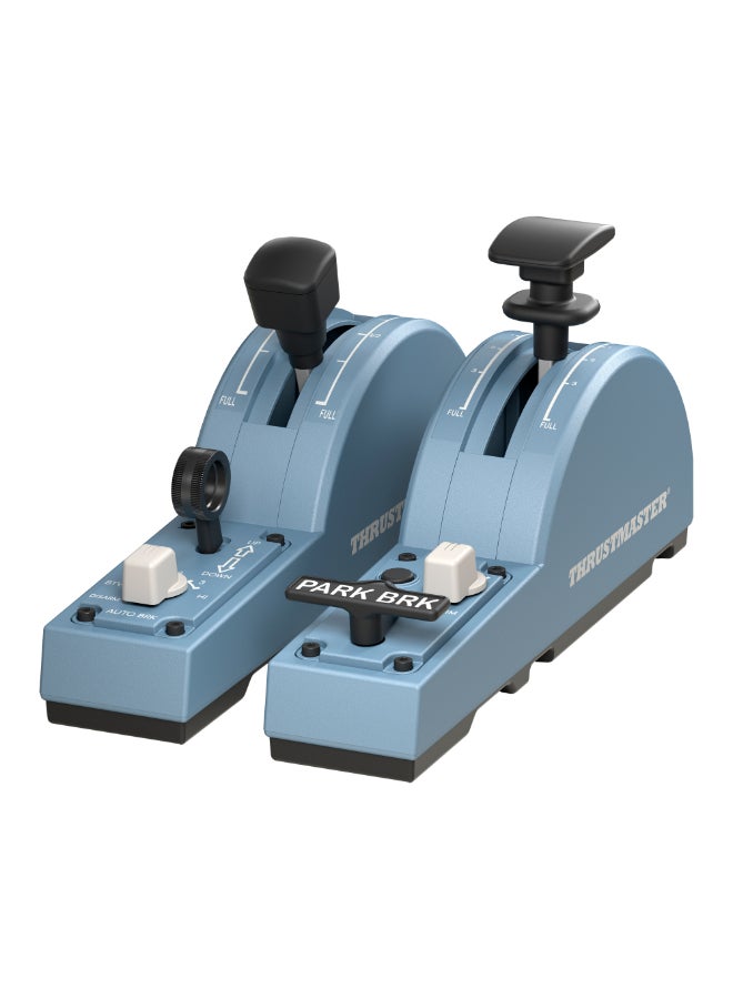 THRUSTMASTER - Thrustmaster TCA Quadrant Add-on Airbus Edition, Ergonomic Airbus Replicas, Airliner Functions, Speed Brake Lever, Flaps Management, Magnetic Technology, Compatible with PC - Image 1