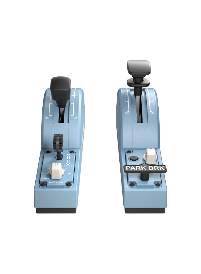 THRUSTMASTER - Thrustmaster TCA Quadrant Add-on Airbus Edition, Ergonomic Airbus Replicas, Airliner Functions, Speed Brake Lever, Flaps Management, Magnetic Technology, Compatible with PC - Image 1