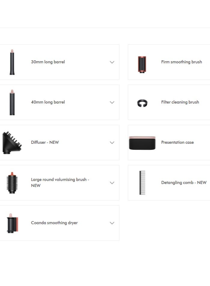 dyson Airwrap multi-styler and dryer Complete Long Volumise (HS05 SBBP UK/IE/SA/AE) In Strawberry Bronze and Blush Pink  - Image 5