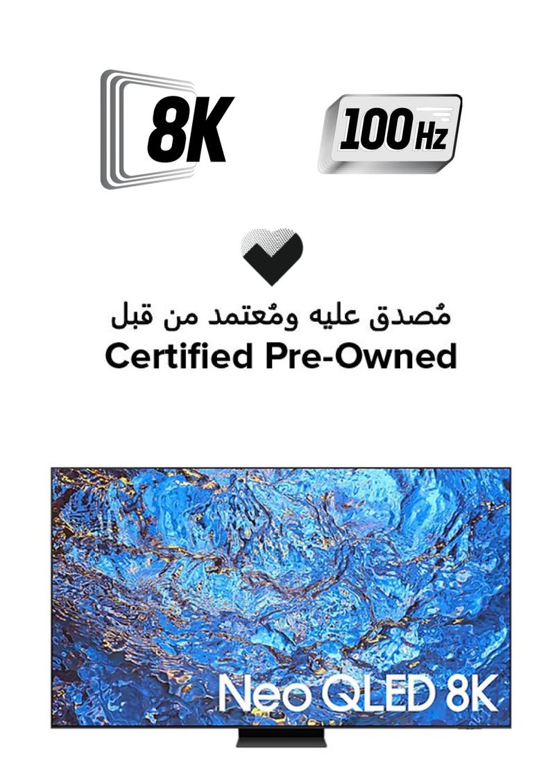 Samsung Certified Pre Owned - 98-Inch Neo QLED 8K TV QA98QN990CUXZN Titan Black  - Image 1