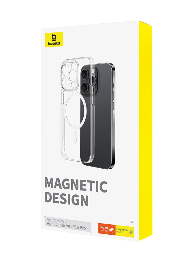 Baseus Crystal Series Magnetic Phone Case for iPhone 16 Pro clear  - Image 3