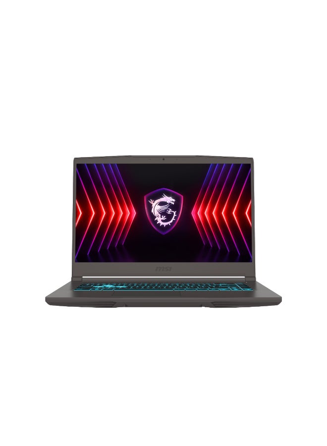 MSI Thin 15 Gaming Laptop With 15.6-Inch Display,Core i5-12450H Processor/8GB RAM/512GB SSD/4GB Nvidia GeForce RTX 2050 Graphics/Windows 11 English/Arabic Black  - Image 1