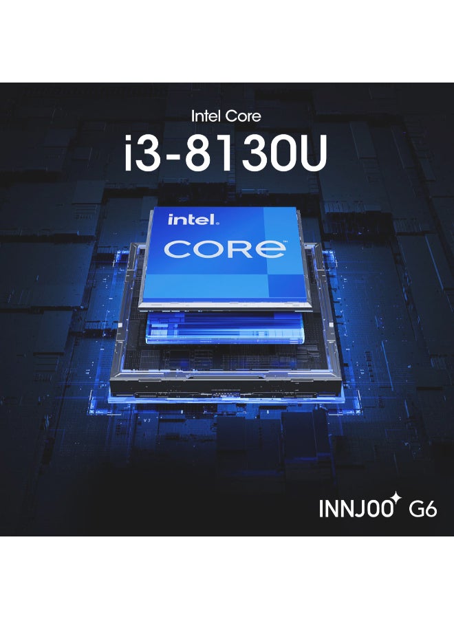 InnJoo G6 AI Laptop With 14.1-Inch Display, Core i3-8130U Processor/8GB RAM/256GB SSD/Intel UHD Graphics 620/Windows 11/ English/Arabic Blue - Image 5