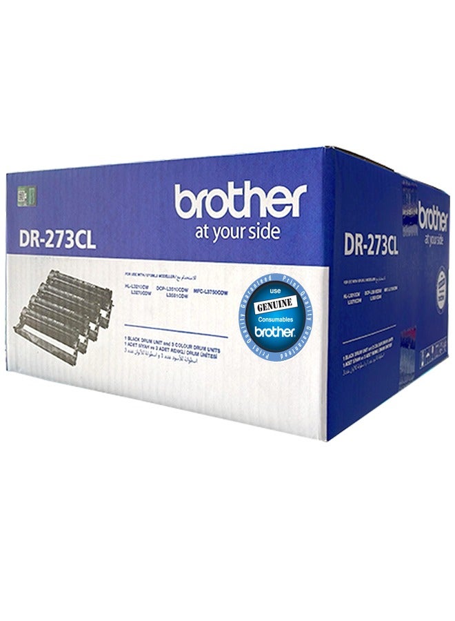 بروذر Original DR-273CL, Drum Unit, For use HL-L3270, L3750, L3510 -Multi-Pack Black,Cyan,Yellow,Magenta  - Image 1