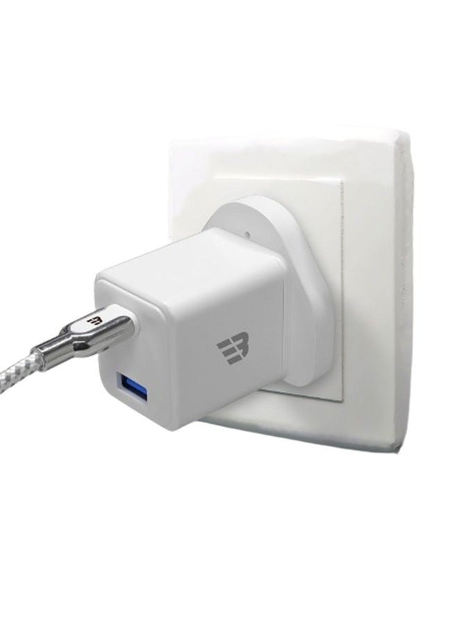 بايكرون Wall Charger 20W Type-C - White  - Image 4