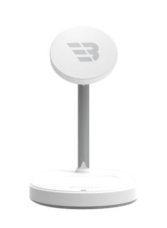 Baykron Wireless Charger Stand 3 in 1 Cable Adapter 25W - White  - Image 1