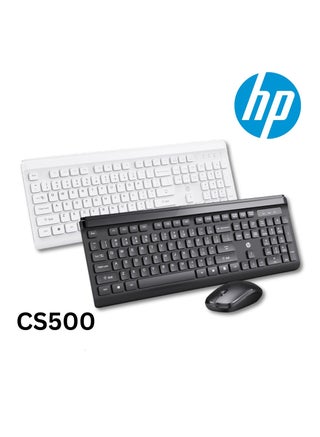 مجموعة لوحة مفاتيح وماوس لاسلكية CS500 مع 104 أغطية مفاتيح، توصيل وتشغيل، تصميم مريح للفأرة للمكتب والمنزل والكمبيوتر الشخصي والكمبيوتر المحمول - view 4