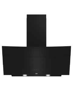Decorative Built-in Hood - Black Glass - Carbon And Grease Filters - 3 Speeds - Touch Control - LED Lighting 310 W 8809133200 Black