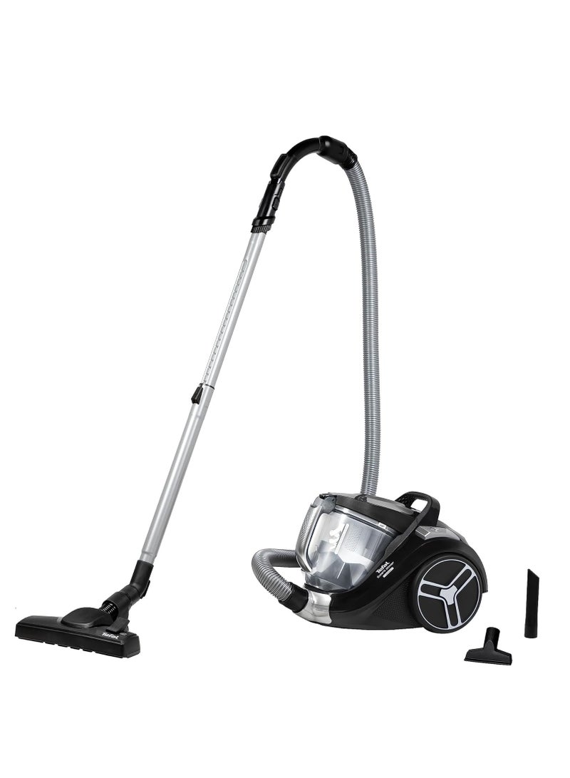 Tefal - Tefal, Extent Power Vacuum Cleaner, Bagless, 890W=2100W, 2.5L Capacity, Black and White - TW4835EG 2100 W TW4835EG Black - Image 1