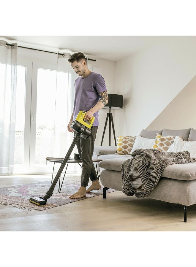 KARCHER Two Stage Power Control VC4 Cordless Stick Vacuum Cleaner Black and Yellow JE1.198-621 160 W JE1.198-621 Black/Yellow  - Image 3