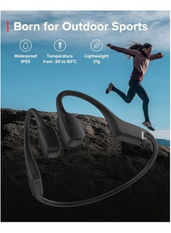 Suunto Open Ear Wireless Headphones | LightWeight & Enchanced Bass, Up to 10Hrs battery, IP55 Sweat & Water Resistant, Easy & Comfortable Wear,  Made for Outdoor Adventures, Sports Wear - Black  - Image 2
