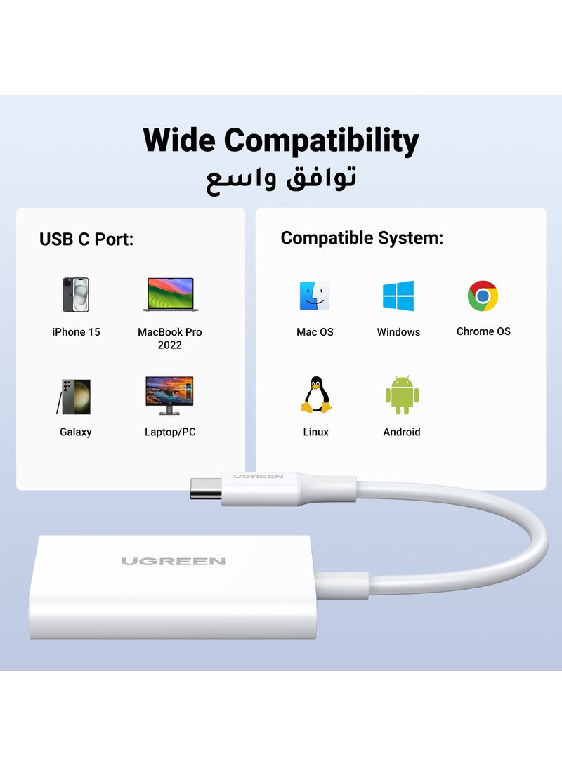 يو جرين - قارئ بطاقة تايب سي يواس بي سي 2 في 1 سلسلة لآيفون 15 SD محول قارئ بطاقة 170Mbps نقل تدعم SD Micro SD متوافق مع ايفون سامسونج هواوي SLR كاميرا DJ طائرة بدون طيار كاميرا رياضية ماك بوك لينوفو - Image 1