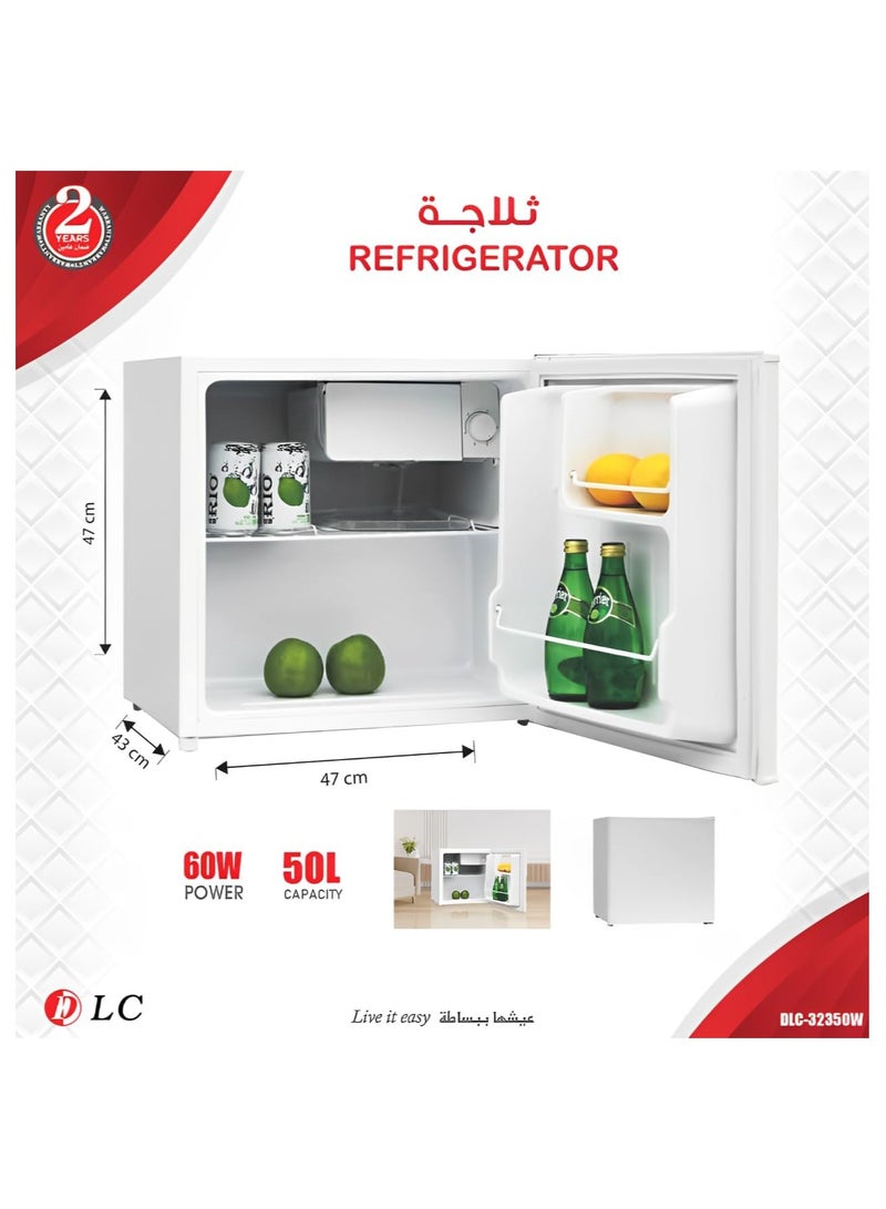DLC Mini Fridge Single Door Refrigerator  50 Liters, 60W, 50/60Hz, 220-240V 60 W DLC-32350B Black  - Image 4