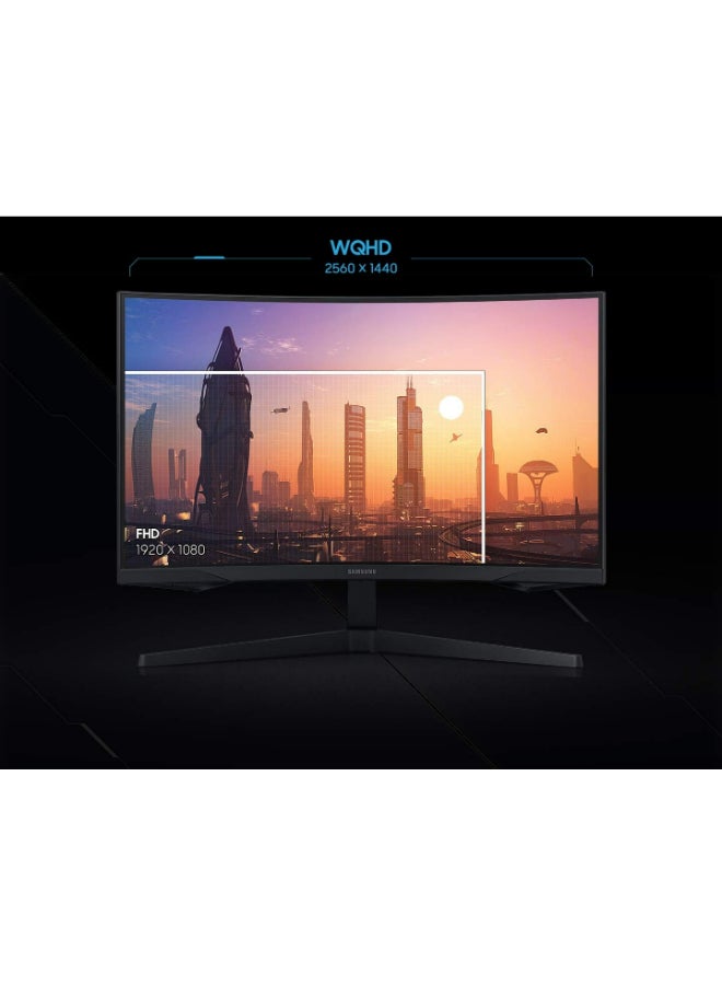 شاشة Odyssey G5 G55C المنحنية للألعاب مقاس 32 بوصة بدقة QHD ومعدل تحديث 165 هرتز