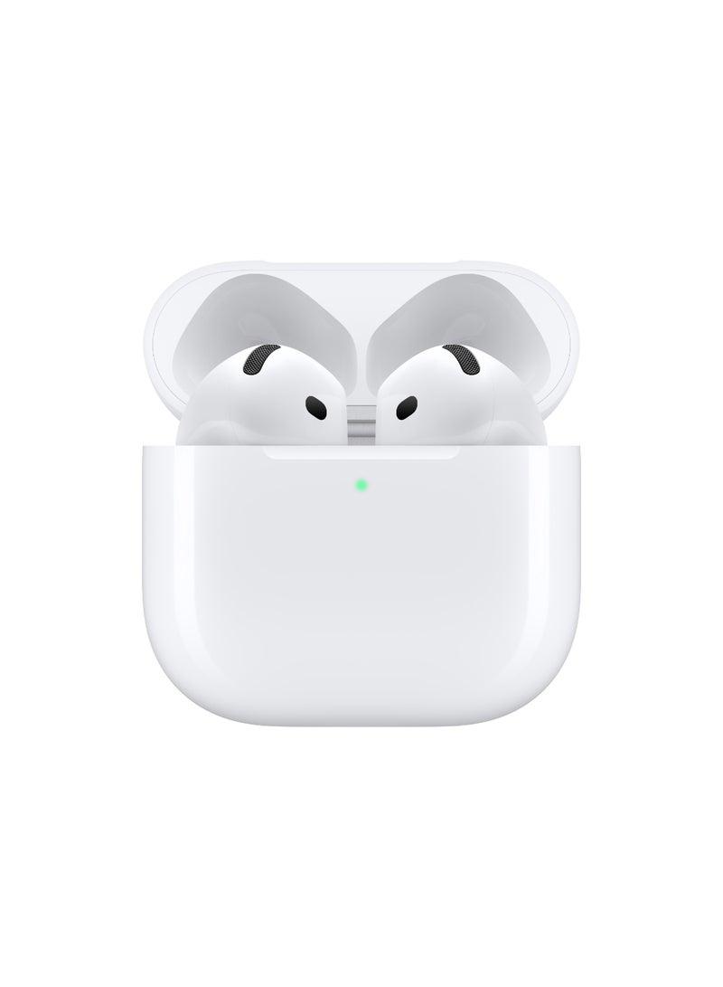 Apple AirPods 4 ANC Wireless Earbuds, Bluetooth Headphones, with Active Noise Cancellation, Adaptive Audio, Transparency Mode, Personalized Spatial Audio, USB-C Charging Case, Wireless Charging, H2 Chip White - Image 2