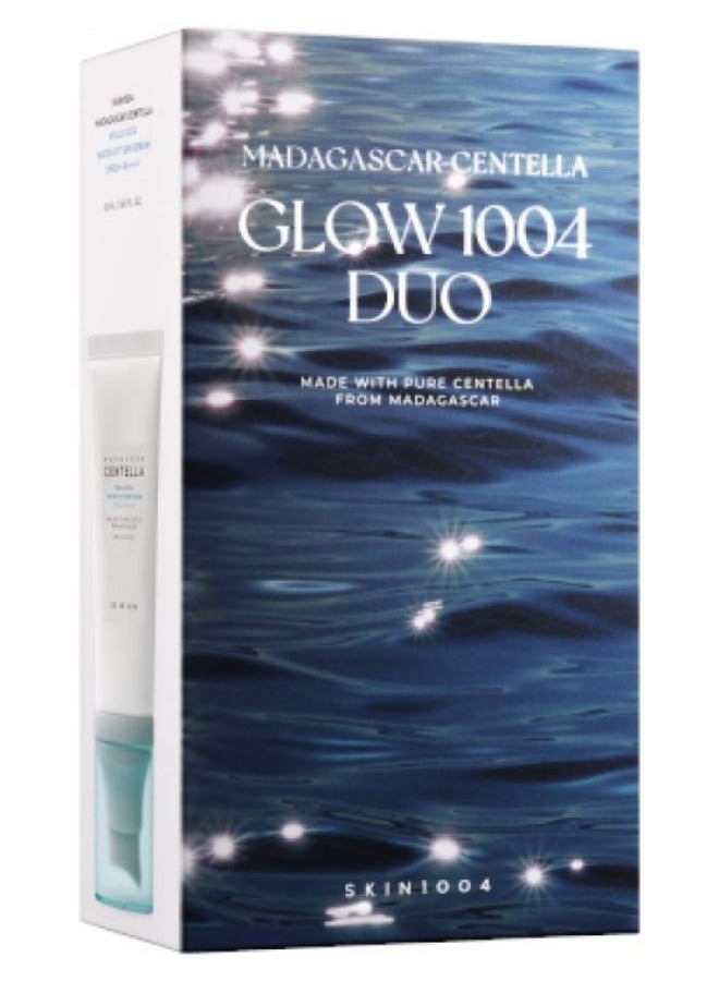 skin1004 - Madagascar Centella Glow 1004 Duo (Probio-Cica Intensive Ampoule + Hyalu-Cica Water-Fit Sun Serum SPF50+ PA++++) 100ml - Image 1