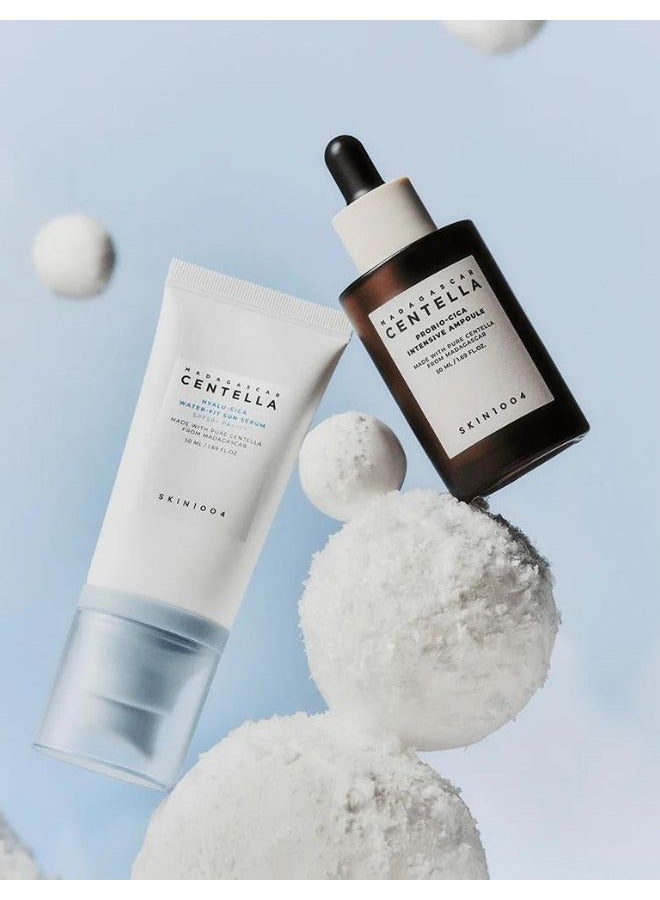skin1004 - Madagascar Centella Glow 1004 Duo (Probio-Cica Intensive Ampoule + Hyalu-Cica Water-Fit Sun Serum SPF50+ PA++++) 100ml - Image 1