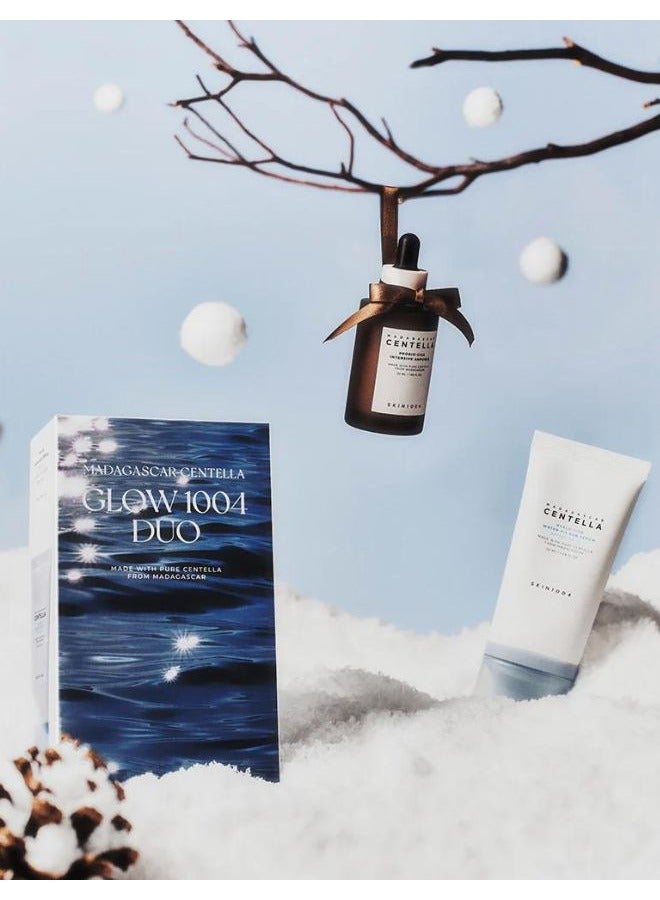 skin1004 - Madagascar Centella Glow 1004 Duo (Probio-Cica Intensive Ampoule + Hyalu-Cica Water-Fit Sun Serum SPF50+ PA++++) 100ml - Image 1