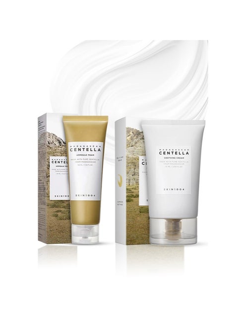 كريم مهدئ من ماداغاسكار سنتيلا + رغوة أمبولة سنتيلا من ماداغاسكار (125 مل + 75 مل)