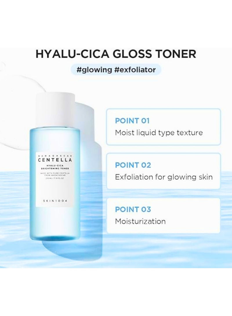 skin1004 - Madagascar Centella Hyalu-Cica Full Skincare Set: SPF50+ Sun Serum, Brightening Toner, Protective Sun Stick, and Nourishing First Ampoule 380ml - Image 1