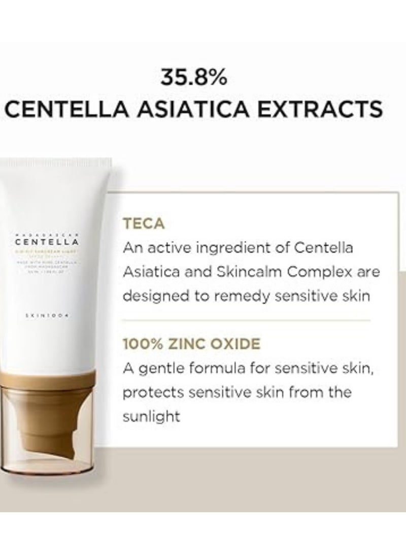 skin1004 - Centella Air-Fit Suncream 50ml SPF30, Toning Toner 210ml, Cleansing Oil 200ml, Centella Ampoule 100ml & Face Scrubber | Complete Skincare Set for Sun Protection, Toning, Cleansing, and Hydration 760ml - Image 1