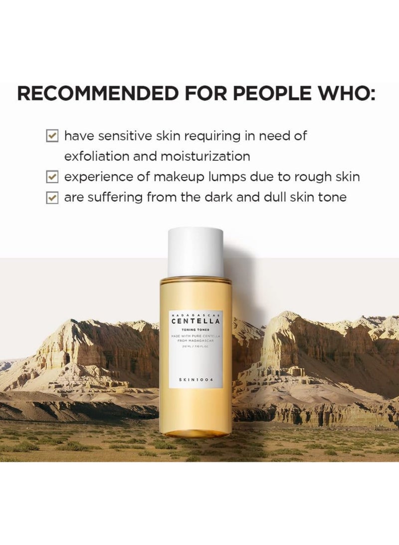 skin1004 - Centella Air-Fit Suncream 50ml SPF30, Toning Toner 210ml, Cleansing Oil 200ml, Centella Ampoule 100ml & Face Scrubber | Complete Skincare Set for Sun Protection, Toning, Cleansing, and Hydration 760ml - Image 1