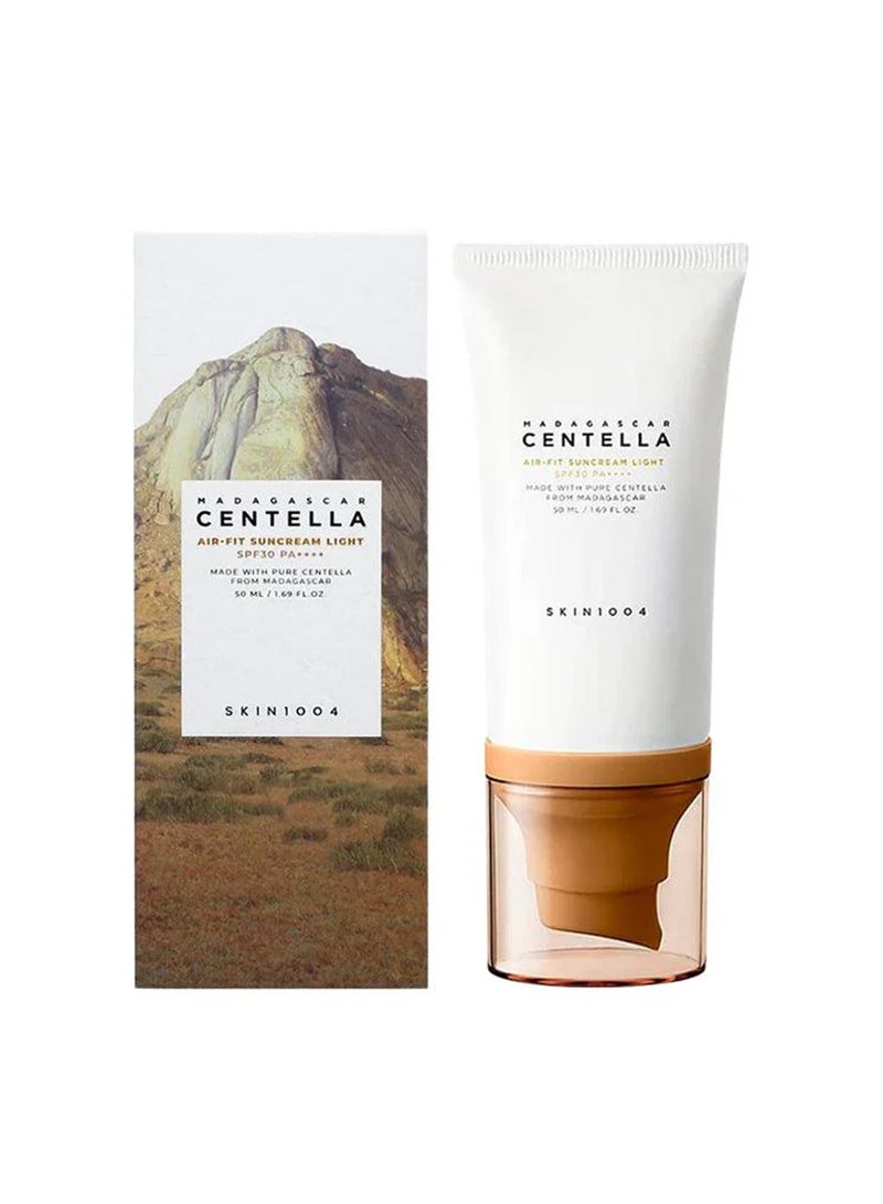 سكين1004 كريم واقي شمس ماداغاسكار سنتيلا إير فيت خفيف SPF50+: حماية شمسية فائقة الخفة والترطيب - Image 1