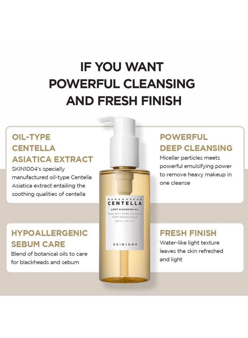 skin1004 - Madagascar Centella Cleansing Duo: Light Cleansing Oil & Ampoule Foam for Gentle Purification 325ml - Image 1