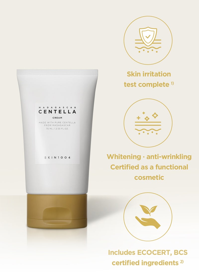 Madagascar Centella Cream: Intensive Healing & Hydration for Sensitive Skin 75ml