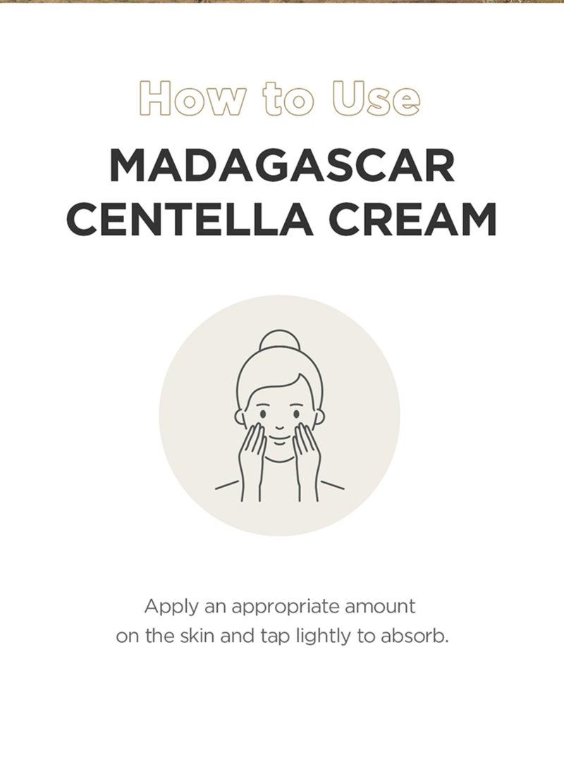 Madagascar Centella Cream: Intensive Healing & Hydration for Sensitive Skin 75ml
