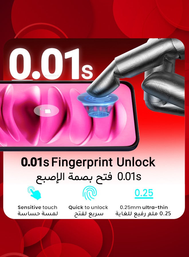 مارجون (لآيفون 16 بلس) واقي شاشة 2 عبوة، صلابة 9H، زجاج مقسى مضاد للكسر من الدرجة العسكرية، واقي شاشة تغطية كاملة، تركيب سهل - Image 5