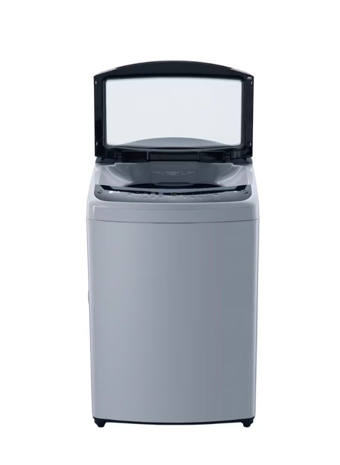 LG - Washing Machine 21 Kg Top Loading Inverter Direct Drive Smart ThinQ (Wi-Fi) Turbo Wash T21H7EHHT5 Silver - Image 1