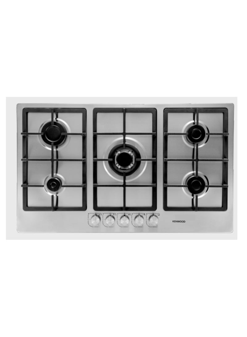 كينوود Gas Hob 90 cm 5 Burners HOB90.000SS Silver
