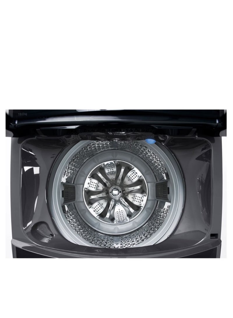 LG Washing Machine 19 Kg Top Loading Inverter Direct Drive Smart Diagnosis T19H3SMHT2 Black - Image 2