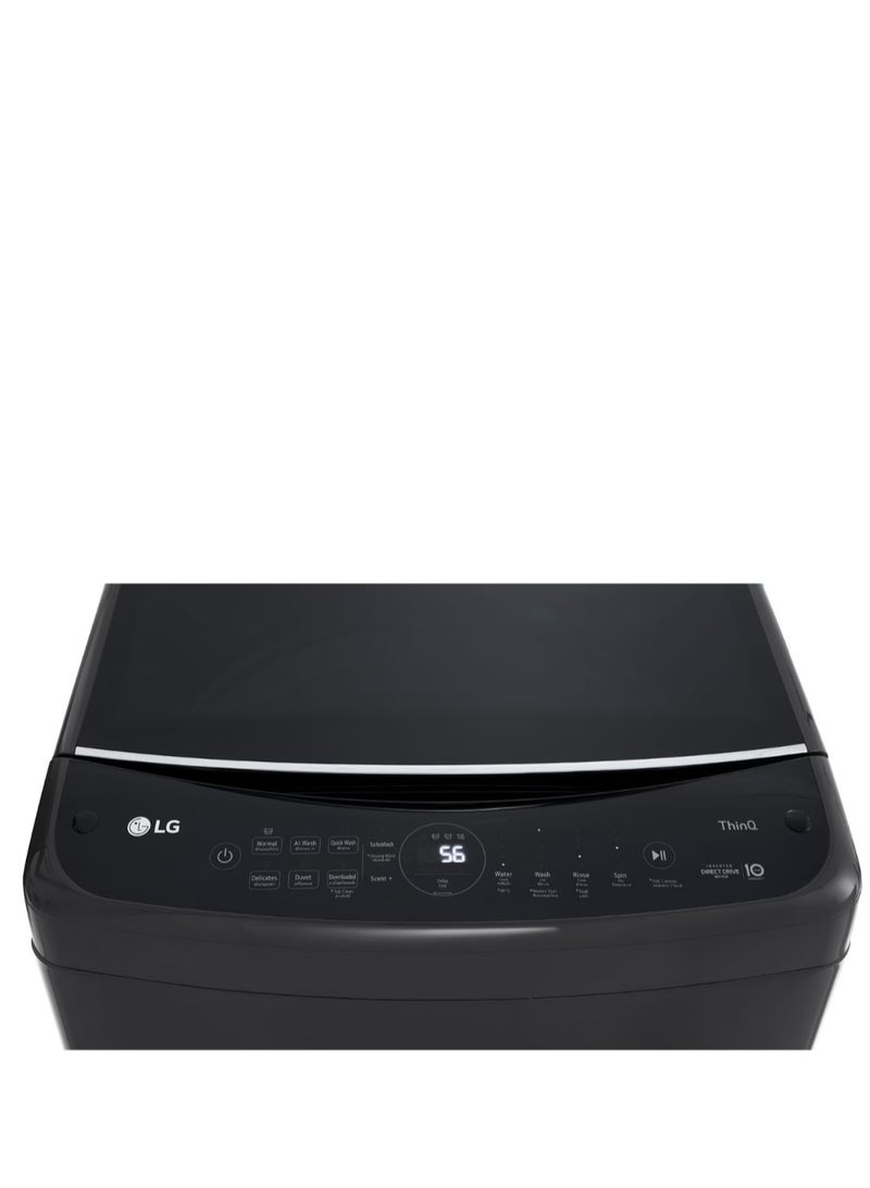LG Washing Machine 19 Kg Top Loading Inverter Direct Drive Smart Diagnosis T19H3SMHT2 Black - Image 3