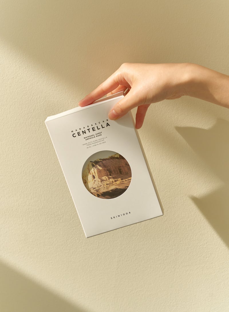 Skin1004 Madagascar Centella Watergel Sheet Ampoule Mask (5Ea) - Image 4