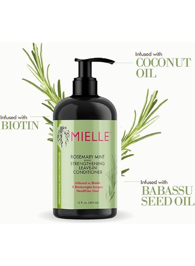 MIELLE Rosemary Mint Complete Hair Kit- Hair Oil 59ml And Shampoo 355ml, and Conditioner 355ml And Hair Masque 340gm  - Image 4