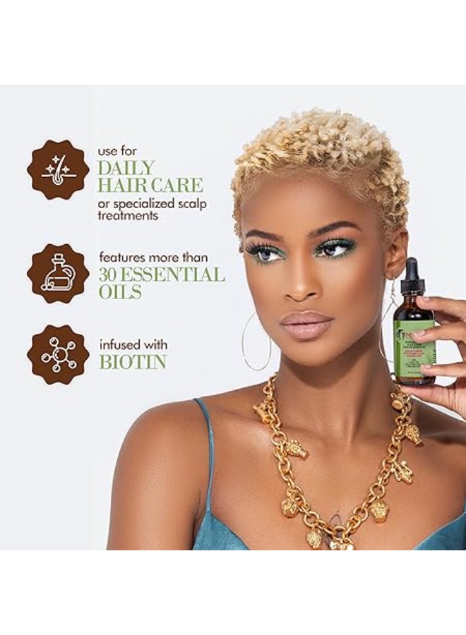 ميلي مجموعة شعر كاملة من إكليل الجبل والنعناع - زيت شعر 59 مل وشامبو 355 مل وبلسم 355 مل وقناع شعر 340 جرام - Image 2