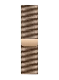 أبل Watch Series 10 GPS + Cellular 46mm Gold Titanium Case With Gold Milanese Loop  - Image 3