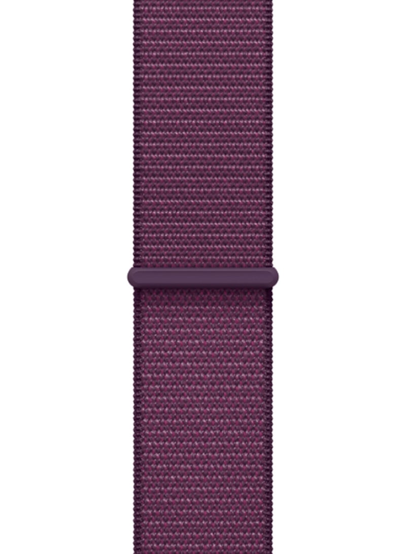 Apple - Watch Series 10 GPS 42mm Rose Gold Aluminium Case With Plum Sport Loop - Image 1